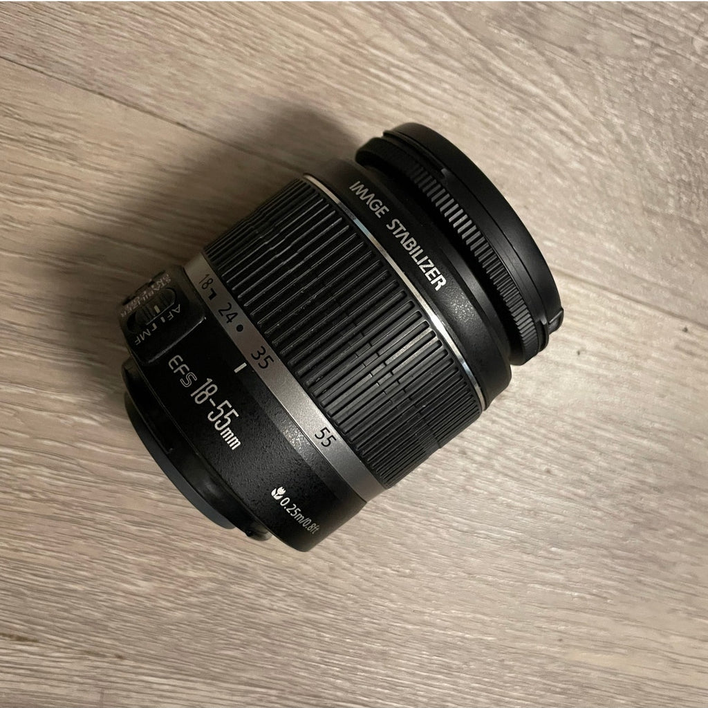Canon DSLR EF-S Lens 18-55mm Macro 0.25m/0.8ft 1:3.5-5.6 IS